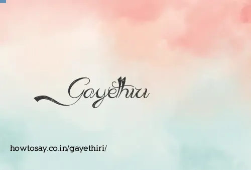 Gayethiri