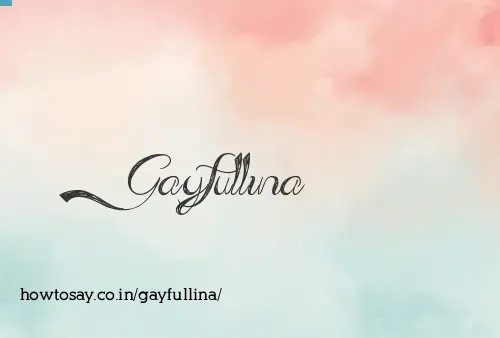 Gayfullina