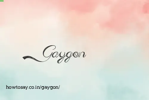 Gaygon