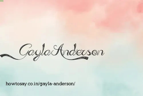 Gayla Anderson