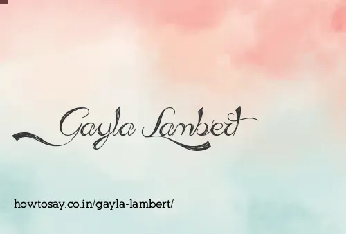 Gayla Lambert
