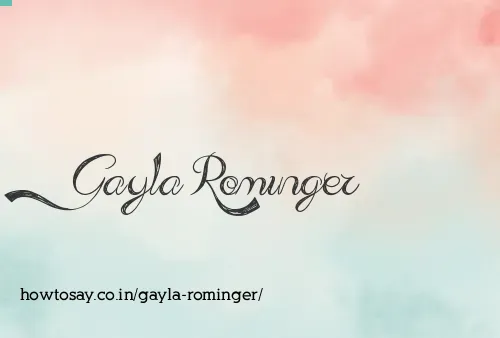 Gayla Rominger