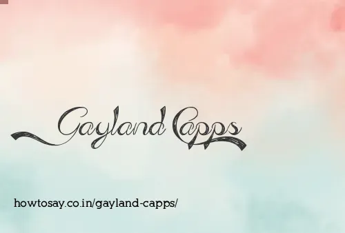 Gayland Capps
