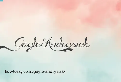 Gayle Andrysiak