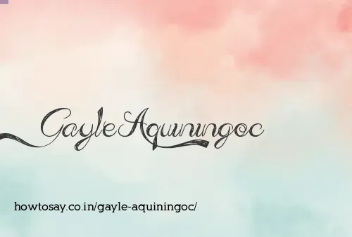 Gayle Aquiningoc