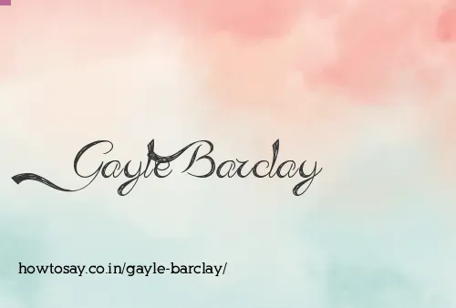 Gayle Barclay