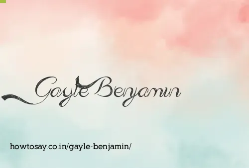 Gayle Benjamin