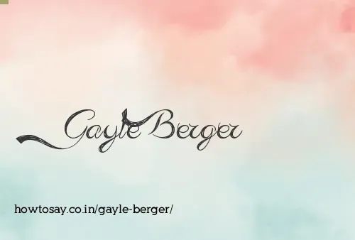 Gayle Berger