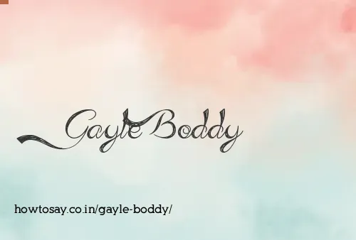 Gayle Boddy