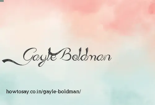 Gayle Boldman