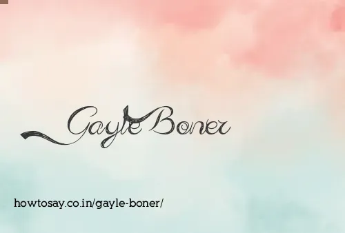 Gayle Boner