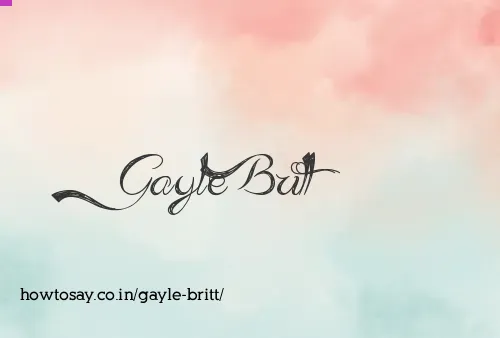 Gayle Britt