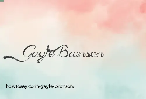 Gayle Brunson