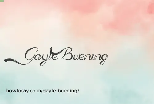 Gayle Buening