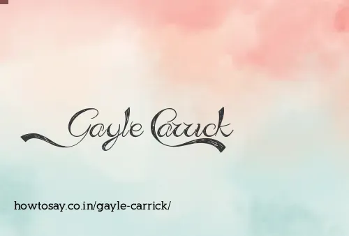 Gayle Carrick