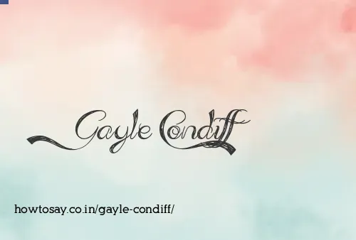 Gayle Condiff