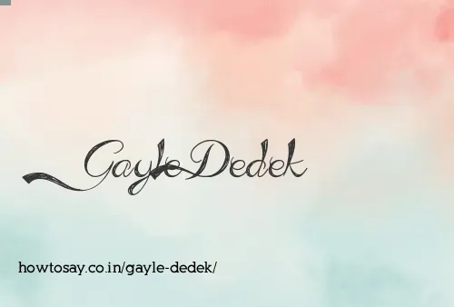 Gayle Dedek