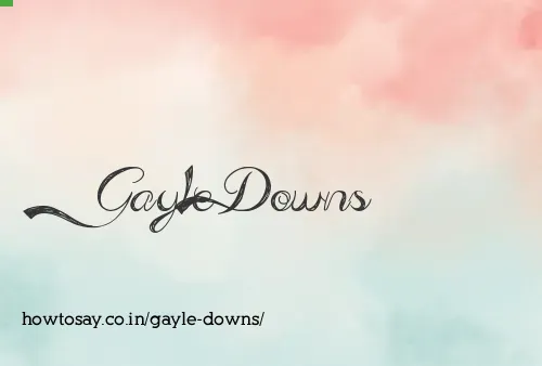 Gayle Downs