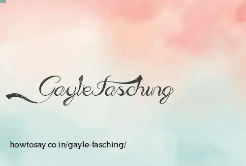 Gayle Fasching