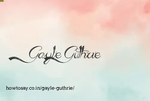 Gayle Guthrie
