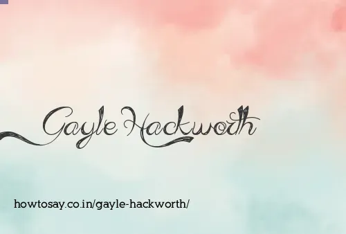Gayle Hackworth