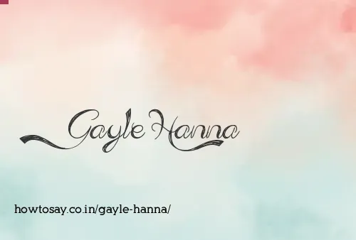 Gayle Hanna