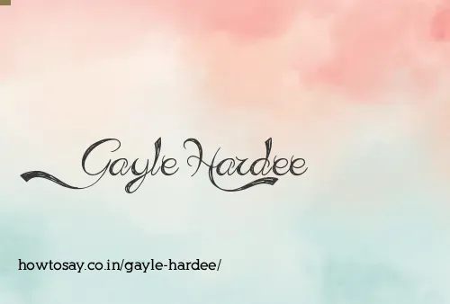 Gayle Hardee