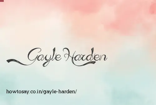 Gayle Harden