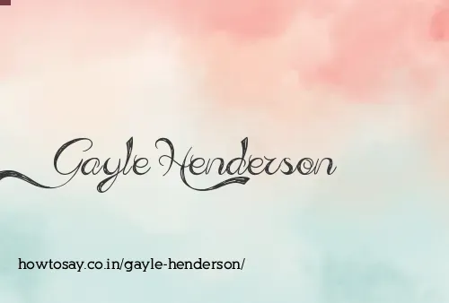 Gayle Henderson