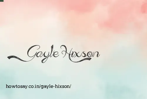 Gayle Hixson