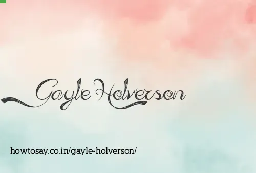 Gayle Holverson