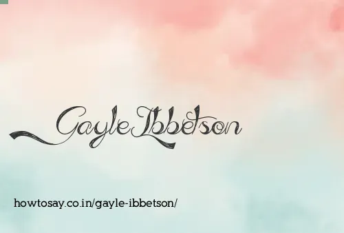 Gayle Ibbetson