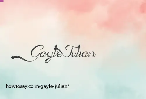 Gayle Julian