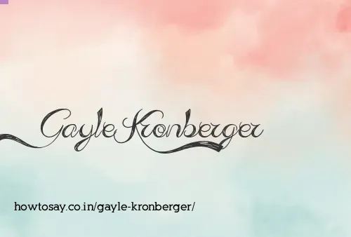 Gayle Kronberger