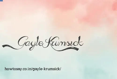Gayle Krumsick