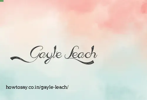 Gayle Leach