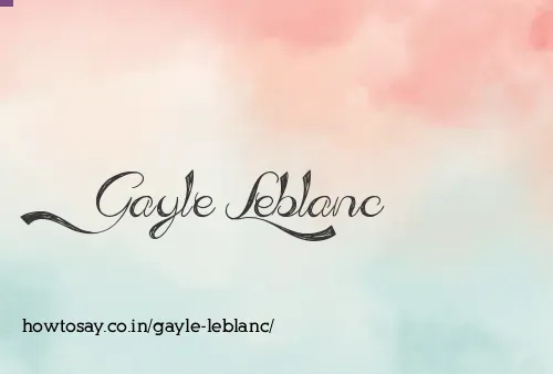 Gayle Leblanc