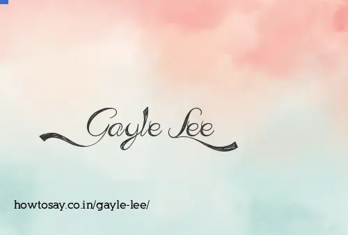 Gayle Lee