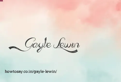 Gayle Lewin