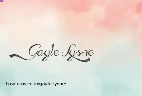 Gayle Lysne