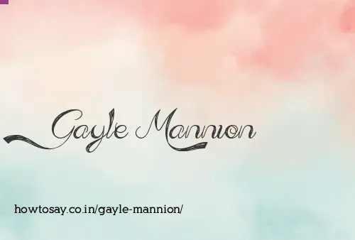Gayle Mannion
