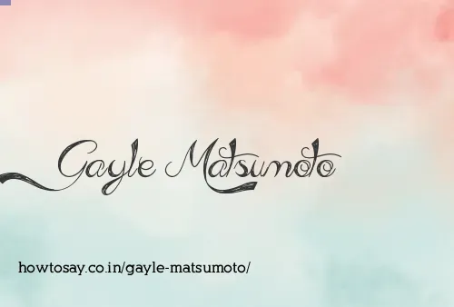 Gayle Matsumoto