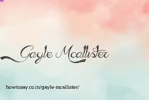 Gayle Mcallister