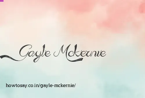 Gayle Mckernie