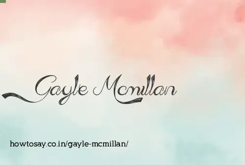 Gayle Mcmillan