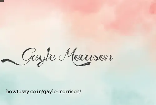 Gayle Morrison