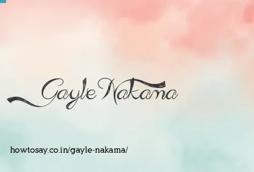 Gayle Nakama