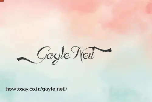 Gayle Neil