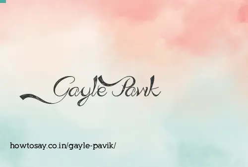 Gayle Pavik