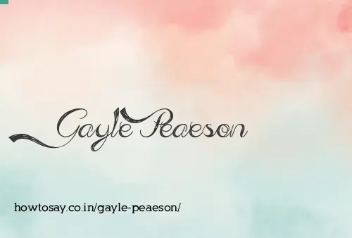 Gayle Peaeson